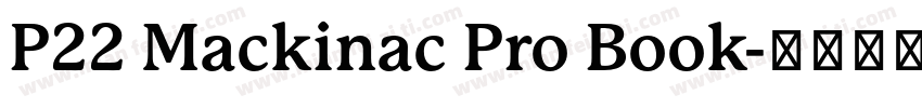 P22 Mackinac Pro Book字体转换